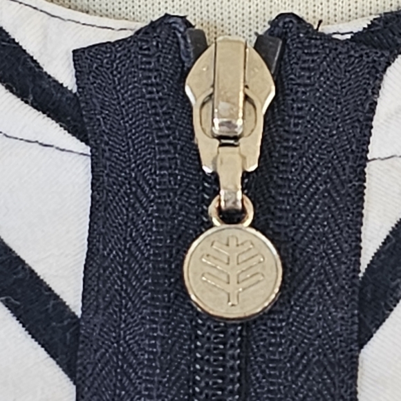 Coolibar SPF 50 Sun Protection Zip Striped  Pullover Top Size S - Picture 9 of 9